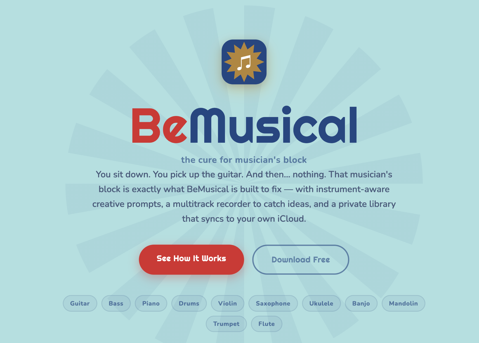 Screenshot of BeMusical